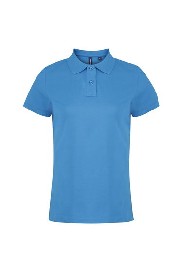 Asquith & Fox Womens/Ladies Plain Short Sleeve Polo Shirt - Sapphire