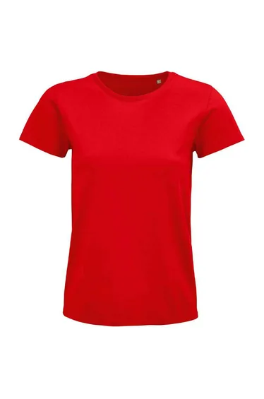 SOLS Womens/Ladies Pioneer Organic T-Shirt - Red