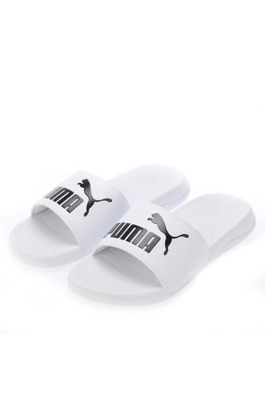 Men's Puma Adults Popcat Logo Sliders in White