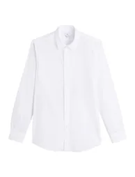 Cotton Slim Fit Shirt with Classic Collar and Long Sleeves - 4