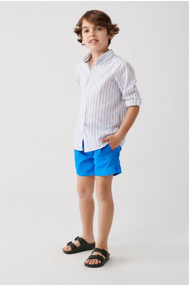 Saks Quick Drying Standard Size Plain Children's Special Boxed Swimsuit Swim Shorts