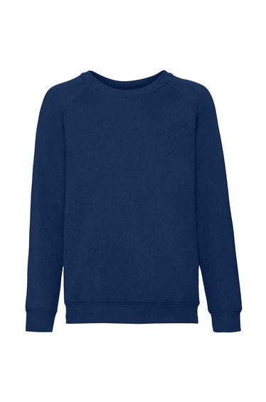Fruit of the Loom Childrens/Kids Classic Raglan Sweatshirt - Deep Navy