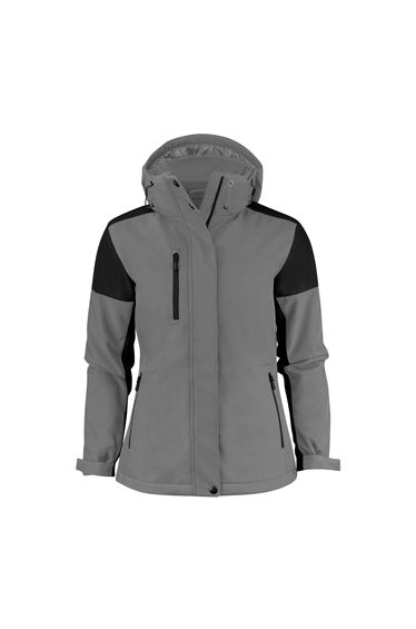Printer Womens/Ladies Padded Soft Shell Jacket - Anthracite/Black