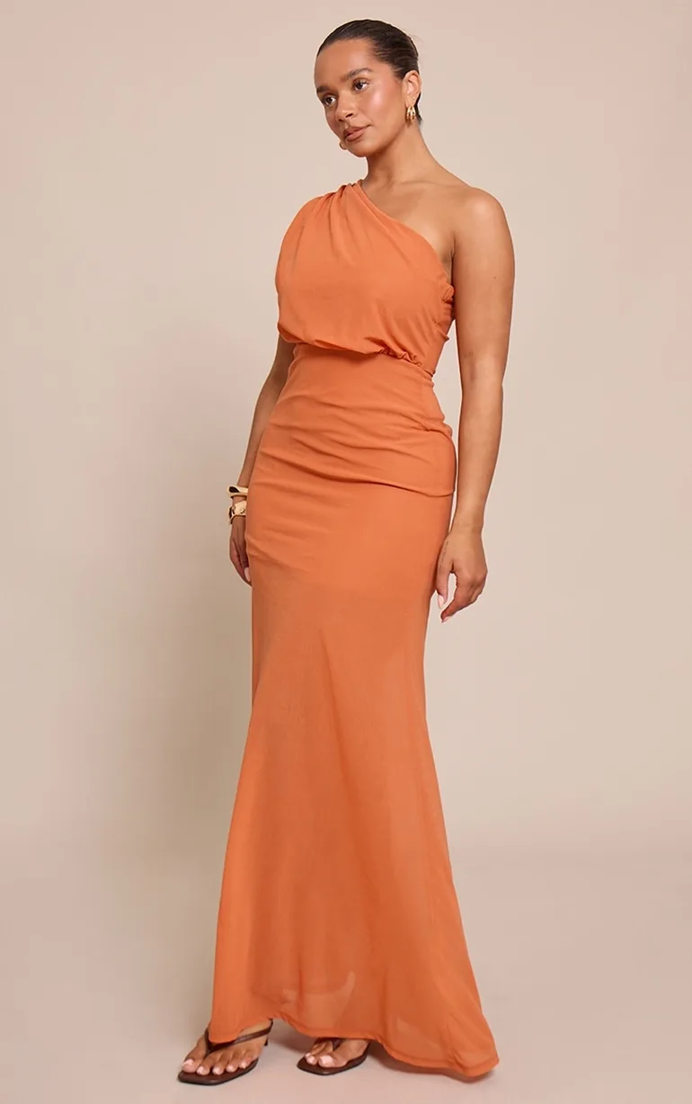 orange dress plt Prettylittlething Burnt Orange Dresses
