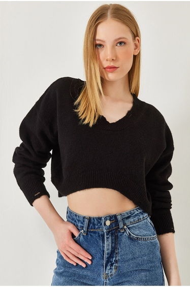 Women's Crop Knit Sweater