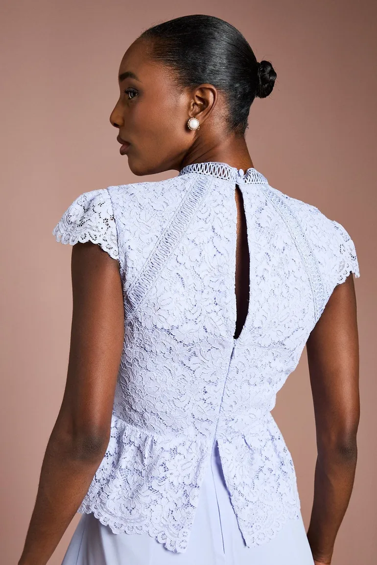 Lace Bodice Pleated Skirt Midi Dress Coast Fashion Blue : Premium Dresses : VogaCloset Bahrain Lace Bodice Pleated Skirt Midi Dress Coast Fashion Blue : Premium Dresses : VogaCloset Bahrain
