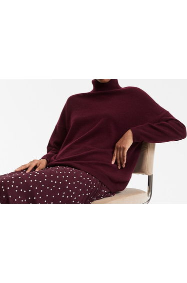 Turtleneck Jumper/Sweater in Fine Cashmere Knit