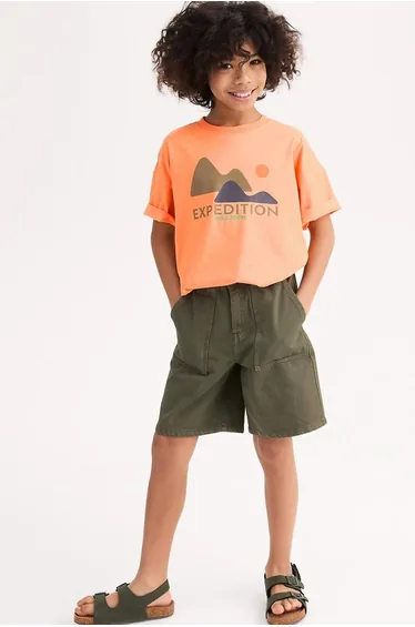 Bermuda Shorts with Elasticated Waistband
