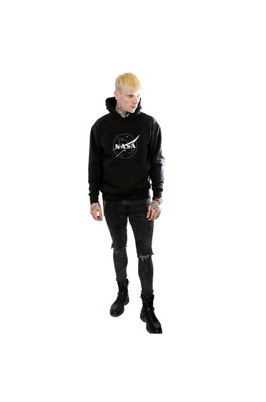 NASA Mens Insignia Logo Hoodie - Black