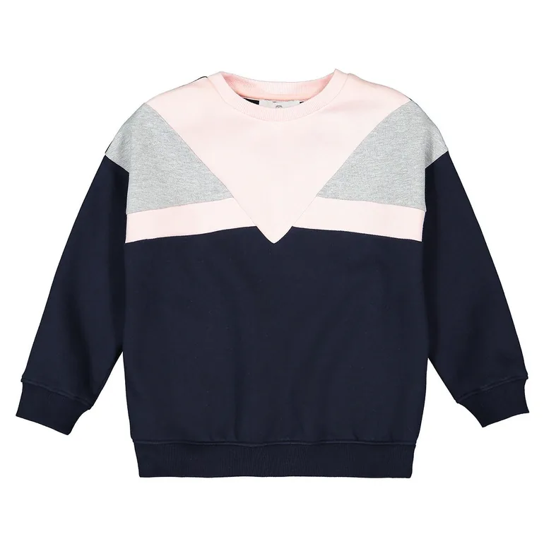Cotton Mix Sweatshirt with Crew-Neck - 1