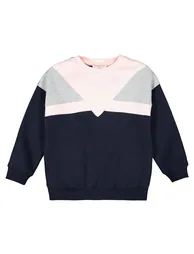 Cotton Mix Sweatshirt with Crew-Neck - 1
