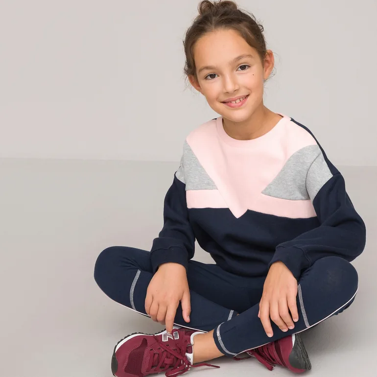 Cotton Mix Sweatshirt with Crew-Neck - 2