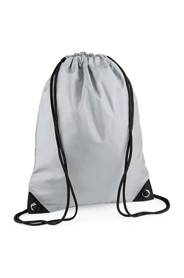 Bagbase Premium Drawstring Bag - Light Grey