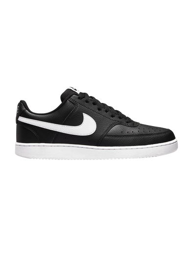 Nike Mens Vision Low Leather Trainers - Black/White
