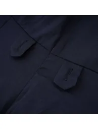 فستان ماكسي بشرائح بخصر بكشكش بيبلوم - أزرق - 27