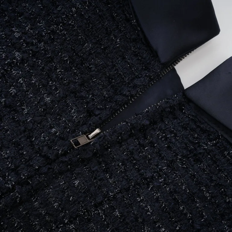 فستان ماكسي بشرائح بخصر بكشكش بيبلوم - أزرق - 24