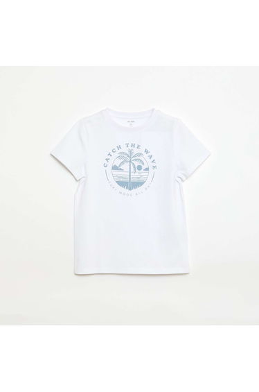 Printed Message T-Shirt WHITE
