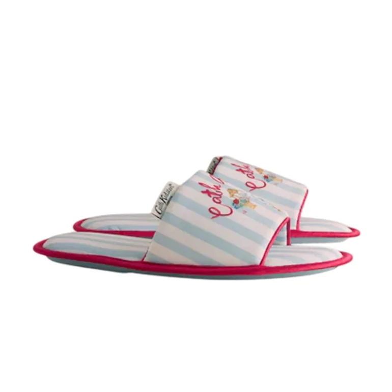 Cath Kidston Womens/Ladies Open Toe Slippers - Blue
