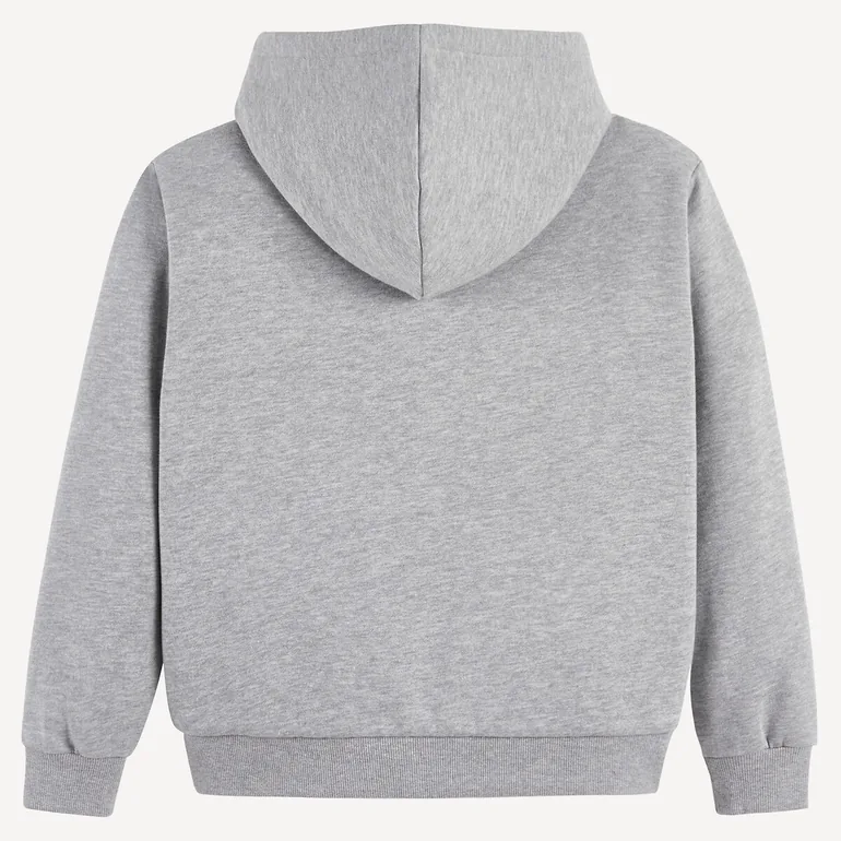 Zip-Up Hoodie with Sherpa-Lined Fleece - 2