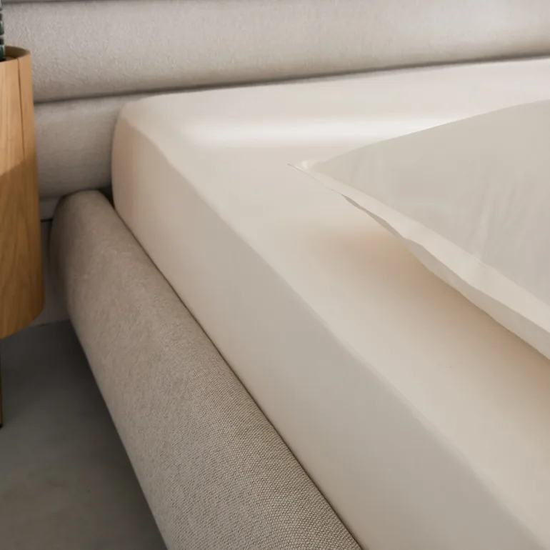 شرشف سرير قطن بحواف مطاطية بإرتفاع 30سم - 2