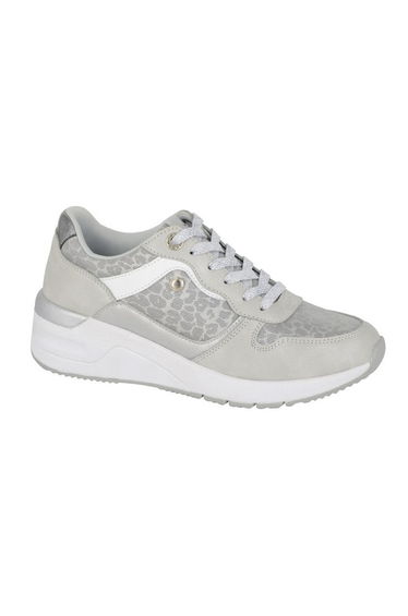 Cipriata Womens/Ladies Novelia Animal Print Trainers - Silver/White