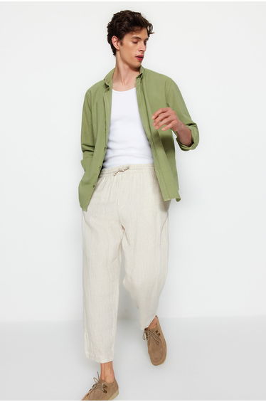 Shirt - Khaki - Regular fit