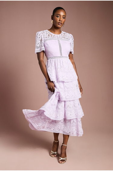 Tiered Lace Dress