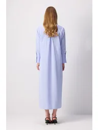 EMBROIDERY DETAILED SHIRT DRESS - 3