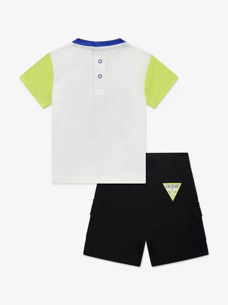 Guess Baby Boys T-Shirt and Shorts Set in Multicolour - 1
