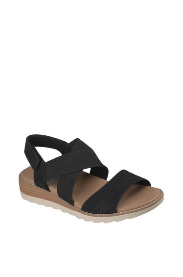ARCH FIT OASIS Arch Fit Perf Vamp Cross Strap Sandal Black