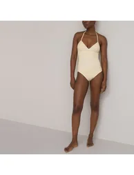 Striped Triangle Swimsuit - 2