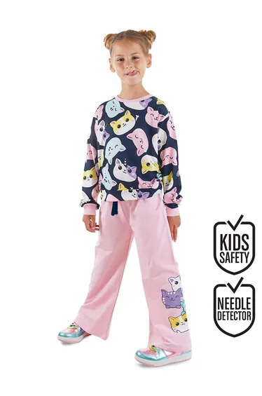 Cute Cats Girl's Tracksuit Set