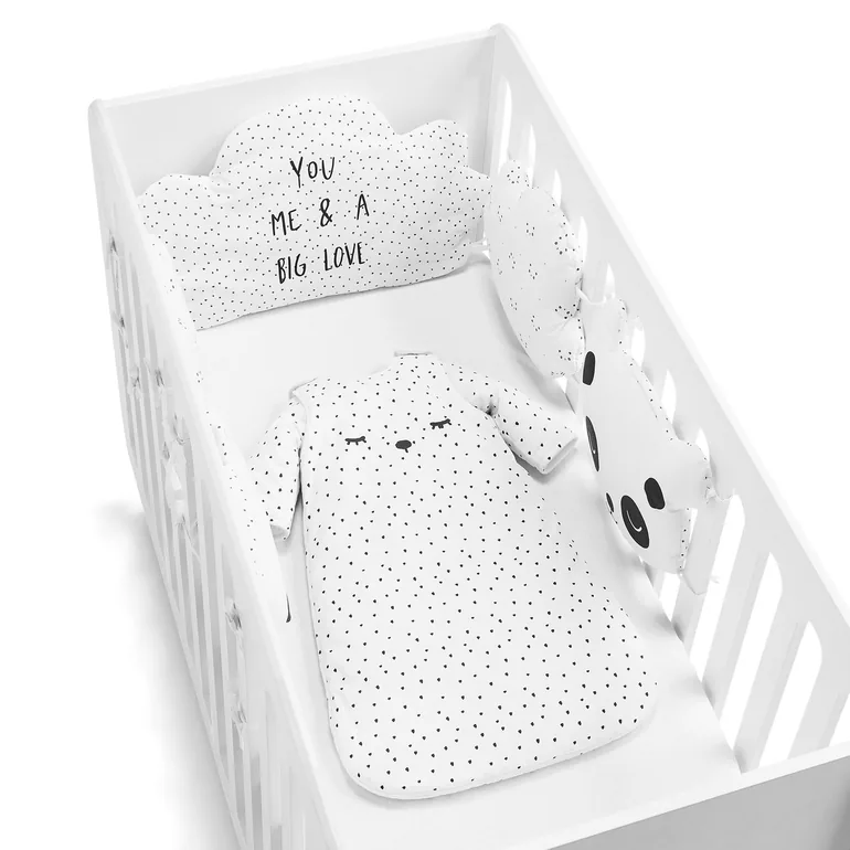 Printed Cotton Cot Bumper