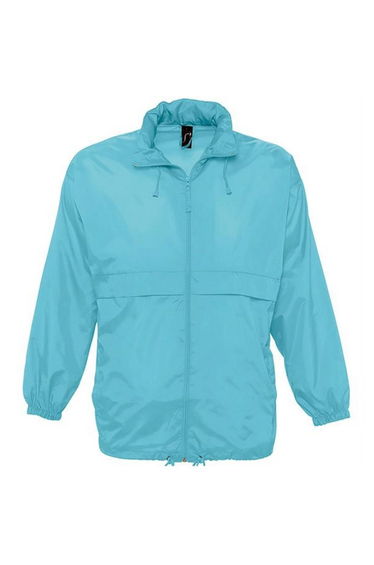 SOLS Surf Windbreaker Lightweight Jacket - Blue Atoll