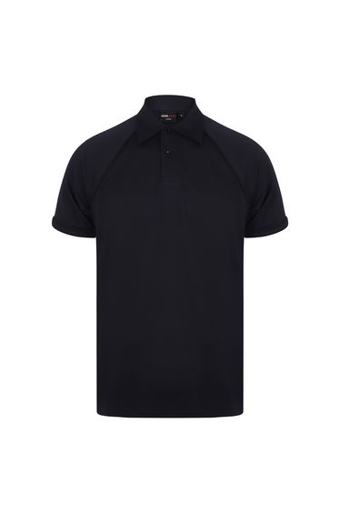 Finden & Hales Mens Piped Performance Sports Polo Shirt - Navy/Navy
