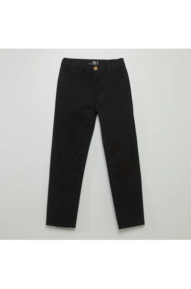 Slim-fit chinos black
