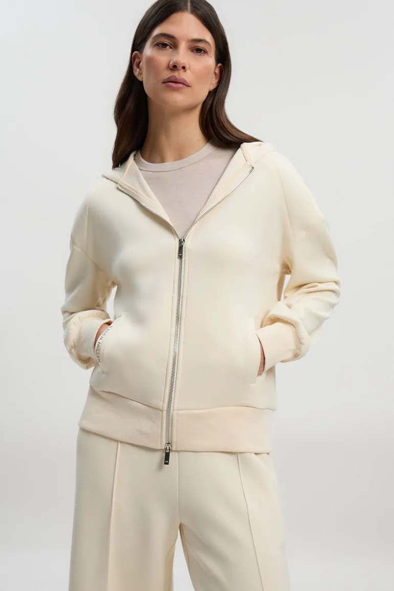 Premium Luxe Lounge Cosy Jersey Zip Up KM Branded Hooded Jumper - 1