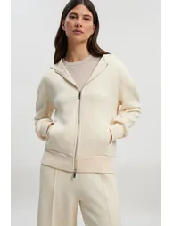 Premium Luxe Lounge Cosy Jersey Zip Up KM Branded Hooded Jumper - 1