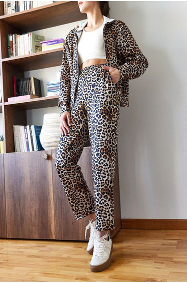 Leopard Print Bottom-Top Suit