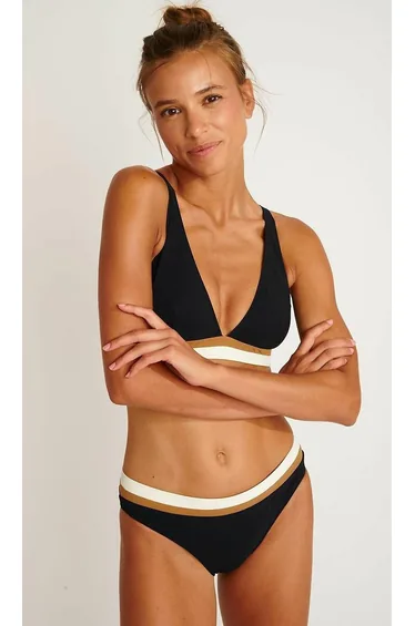 سروال بكيني لون أسود 