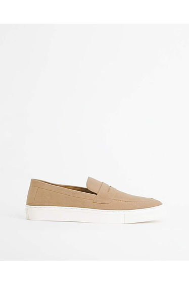 Suede Look Cupsole Loafer Standard Fit