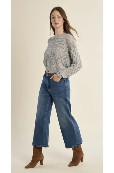 Openwork Long Sleeve Jumper