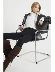 Black Molly Mid Rise Sculpt Skinny Jeans - 1