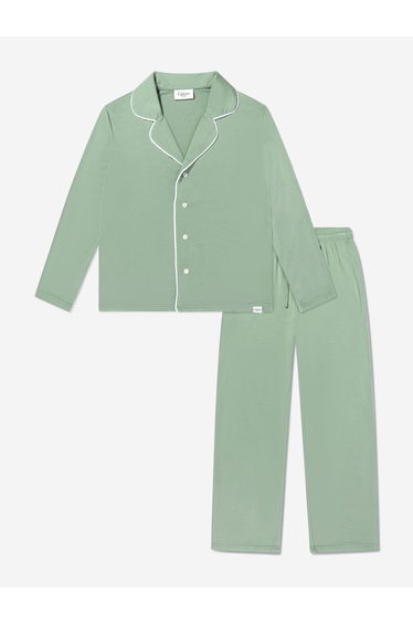 Calmm Kids Long Sleeve Nightwear in Green