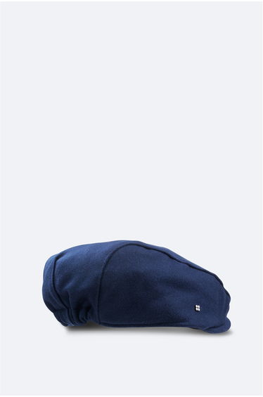 Men's Navy Blue Woolen Cap Hat