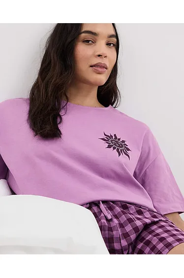 Simply Be Gingham Short Set