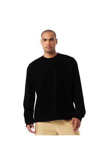 Bella + Canvas Adult Heavyweight Long-Sleeved T-Shirt - Black