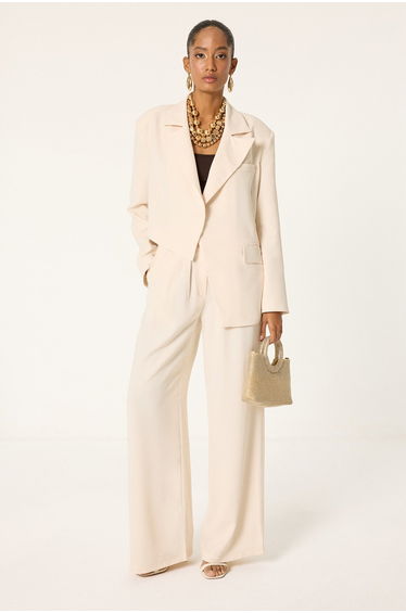 ASYMMETRICAL JACKET TROUSERS SET