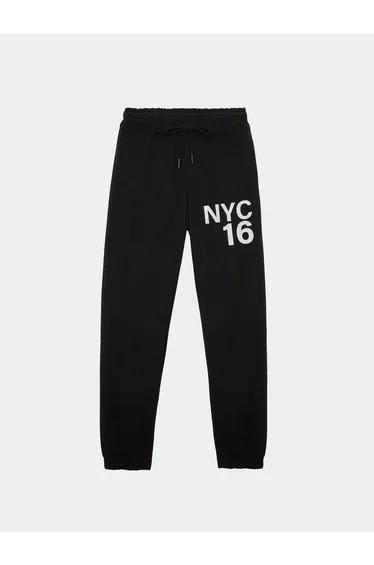 Boys Placement Print Cotton Joggers