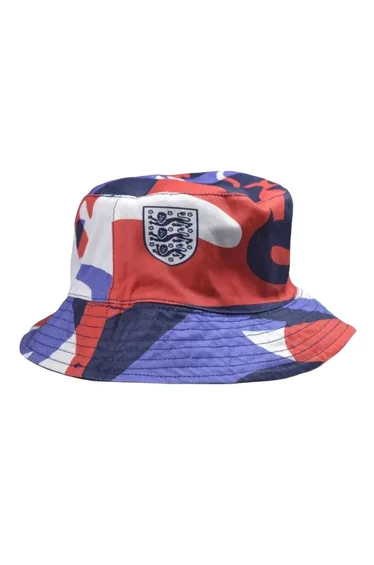 England FA Unisex Adult Reversible Bucket Hat - Navy/White/Red